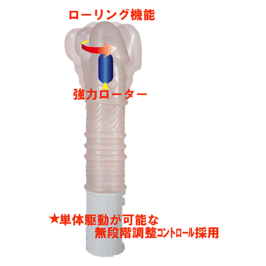 UV Light Vibrator - Vibrating dildo with swinging head - Kanojo Toys