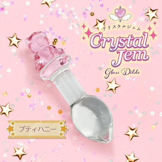 Crystal Gem Petite Honey Glass Dildo - Cute plug toy - Kanojo Toys