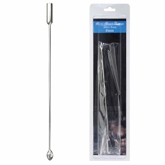 Male Metal Anchor Ultra Long Pee Hole Plug 8 mm (0.3") - Urethral sounding probe toy dildo - Kanojo Toys