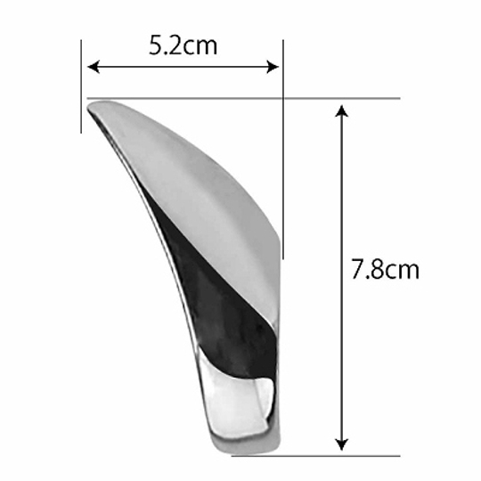 Heavy Metal Cock Ring Teardrop 4 cm (1.6") - Thick, solid penis ring - Kanojo Toys