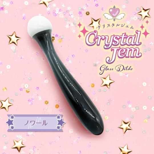 Crystal Gem Noir Glass Dildo - Beautiful glass sex toy - Kanojo Toys