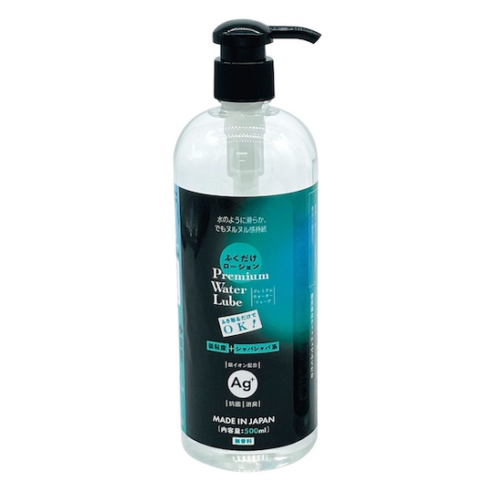 Wipe-Clean Premium Water Lube 500 ml (16.9 fl oz) - Silky non-wash lubricant - Kanojo Toys