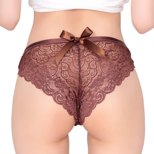 Chocolate-Scented High Waist Panties - Sexy fragranced panties with lacy backside - Kanojo Toys