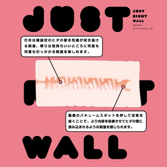 Just Right Wall Onahole - Tight Japanese masturbator toy - Kanojo Toys