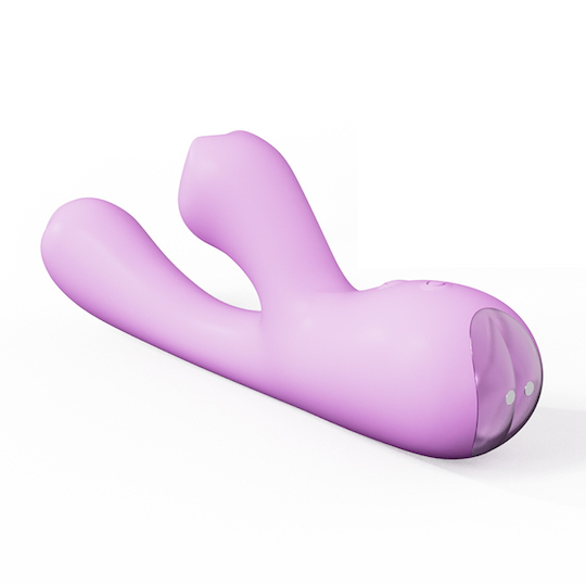 Hello Mia Suction-Vibration Toy Purple - Clitoral, vaginal double stimulation vibe toy - Kanojo Toys