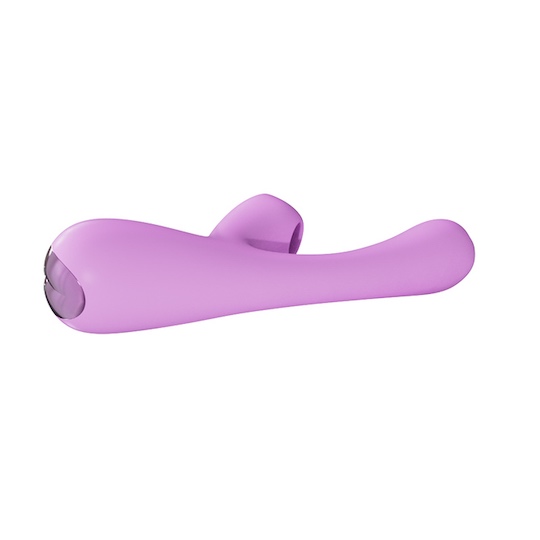 Hello Mia Suction-Vibration Toy Purple - Clitoral, vaginal double stimulation vibe toy - Kanojo Toys