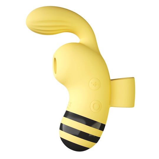 Bee Ring Suction Vibrator - Wearable pleasure toy for sucking, vibrating stimulation - Kanojo Toys