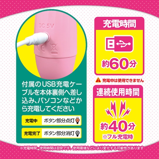 Zeccho Vibrator Pastel Pink - Compact, powerful denma massager vibe - Kanojo Toys