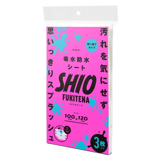 Shiofukitena Waterproof Sheets for Squirting - Disposable absorbent sheets for female ejaculation - Kanojo Toys