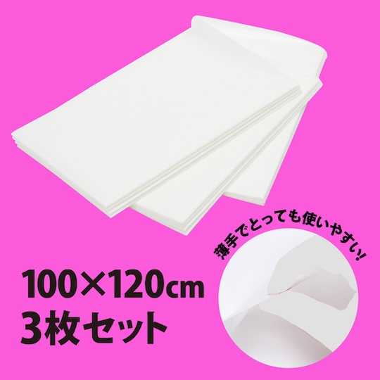 Shiofukitena Waterproof Sheets for Squirting - Disposable absorbent sheets for female ejaculation - Kanojo Toys