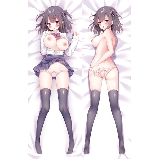 Insert Air Pillow Futamata Cover 138 Busty Schoolgirl - Double-sided JK character fetish dakimakura cover - Kanojo Toys
