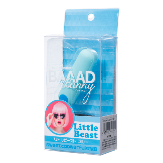 Baaad Bunny Little Beast Bullet Vibrator Blue - Tiny, powerful vibe - Kanojo Toys