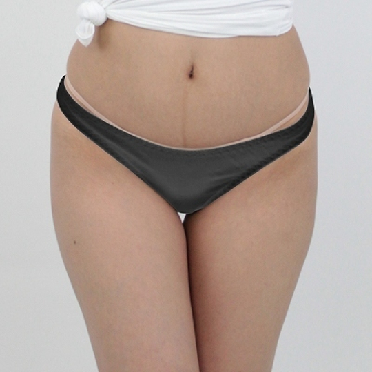 Skin-Friendly Cotton Full-Back Panties M Black - Everyday sexy underwear for women - Kanojo Toys