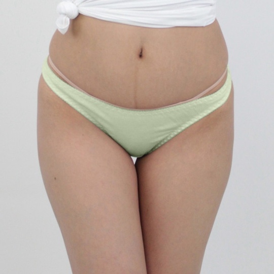 Skin-Friendly Cotton Full-Back Panties L Green - Comfortable, sexy underwear for women - Kanojo Toys