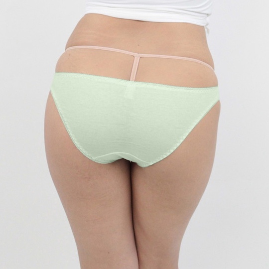 Skin-Friendly Cotton Full-Back Panties L Green - Comfortable, sexy underwear for women - Kanojo Toys