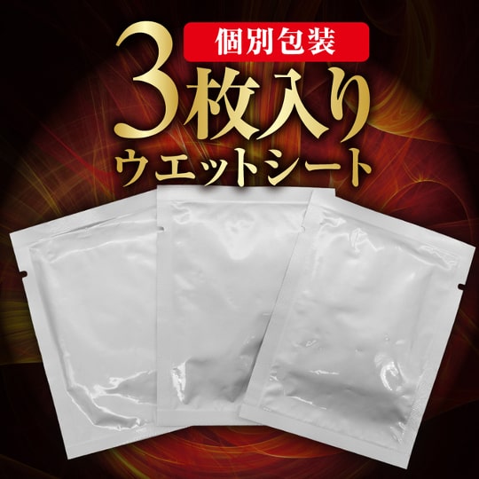 Binbin-Maru Medicated Wet Sheets for Men - Penis wipes with aphrodisiac ointment - Kanojo Toys