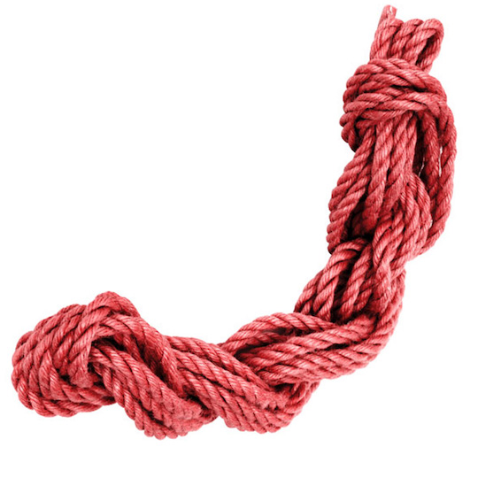 Benitsubaki Color of Seduction Jute Hemp Rope Red - Shibari BDSM restraint rope - Kanojo Toys