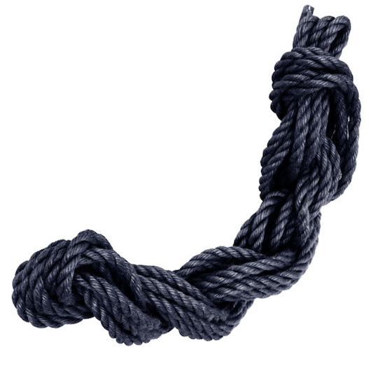 Benitsubaki Color of Seduction Jute Hemp Rope Black - Japanese shibari BDSM restraint rope - Kanojo Toys