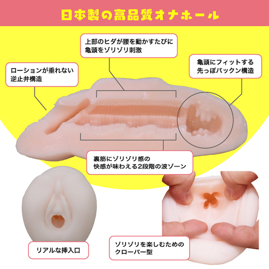 Omeko no Ana Onahole Panties Holder - Underwear-themed holder for masturbator toys - Kanojo Toys