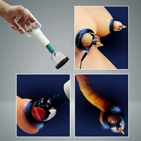 Electric Shock Vacuum Suction Pump - Powered suction stimulation toy - Kanojo Toys