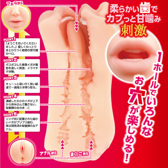 Niketsu Horny Office Sex Big Triple Hole Onahole - Japanese OL secretary and receptionist fetish masturbator - Kanojo Toys