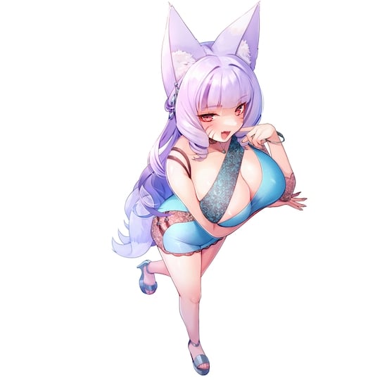Soft and Sticky Foxgirl Pussy - For wet, slow masturbation - Kanojo Toys
