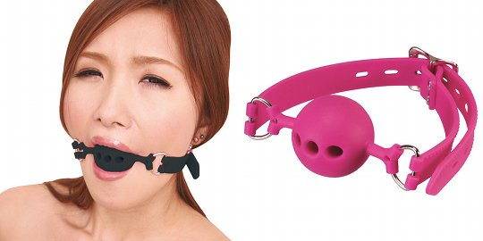 Premium Prisoner Ball Gag Medium - Breathable mouth gag slave bondage - Kanojo Toys