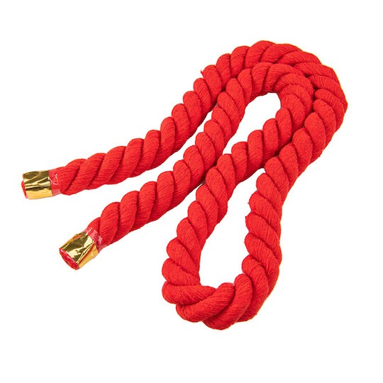Thick Bondage Rope 125 cm (49") Red - Shibari/kinbaku restraint toy - Kanojo Toys