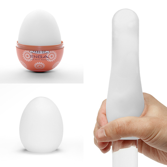 Tenga Egg Gear - Stretchy stroker sleeve for male masturbation - Kanojo Toys