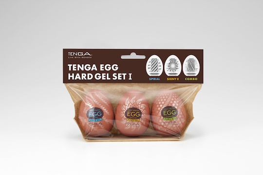 Tenga Egg Hard Gel Set I (Three-Pack) - 3 Tenga Egg sleeve toys - Kanojo Toys