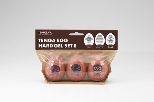 Tenga Egg Hard Gel Set II (Three-Pack) - 3 Tenga Egg sleeve toys - Kanojo Toys