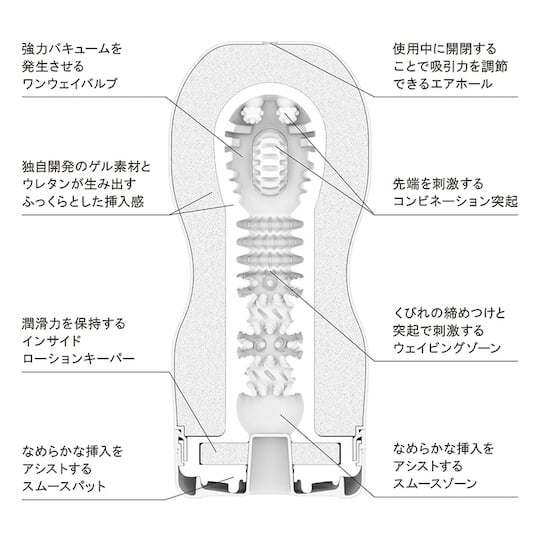 Tenga Original Vacuum Cup Cool - Cup-type masturbator - Kanojo Toys