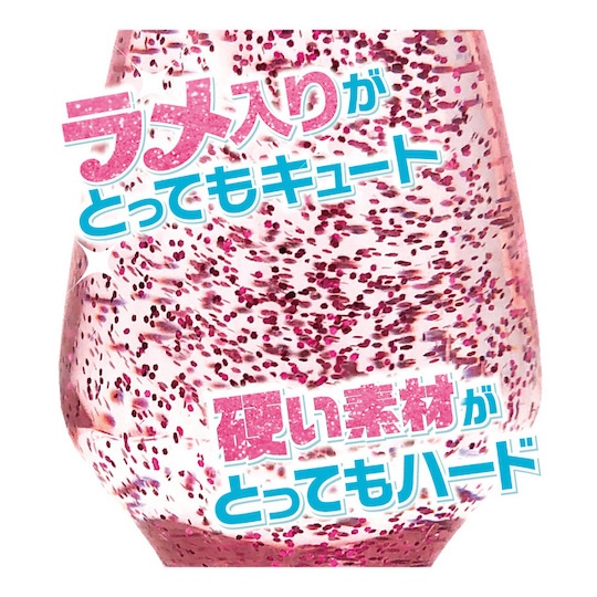 See-Through Glitter Butt Plug Large - Visually stunning anal dildo - Kanojo Toys