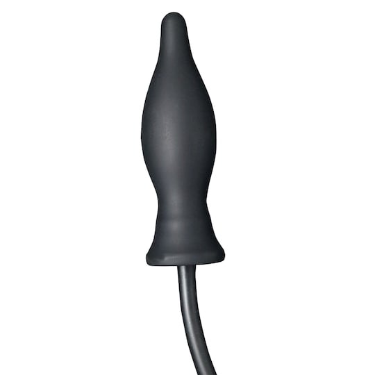 Black Anal Balloon Pump - Inflatable pump toy for anal use - Kanojo Toys