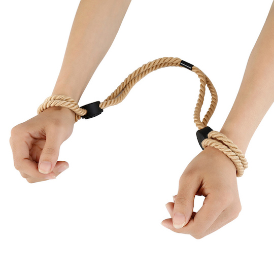 Easy Rope Cuffs for Hands and Feet Restraint Beige - Shibari/kinbaku BDSM gear for wrists and ankles - Kanojo Toys