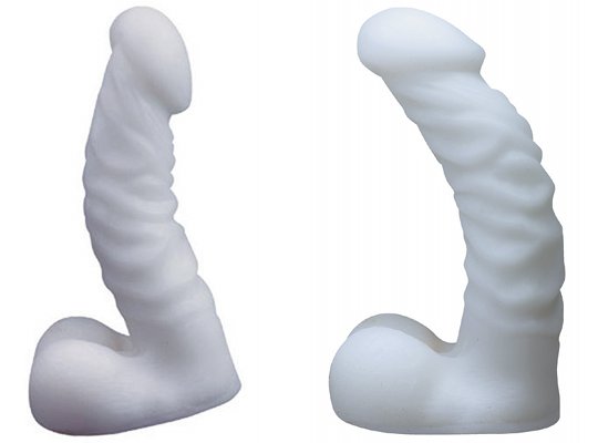White Dildo Karita Pride Professor Large - Cock dildo curving balls - Kanojo Toys