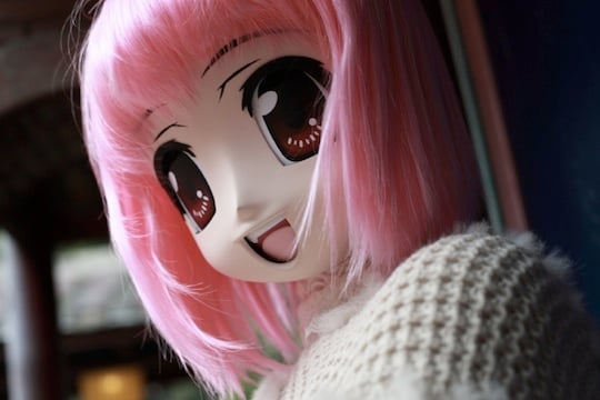 Anime Face Mask Kigurumi Set - Cosplay animation shojo girl wig - Kanojo Toys