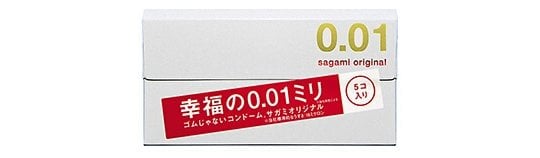 Sagami Original 0.01 Condoms - World's thinnest male contraceptives - Kanojo Toys
