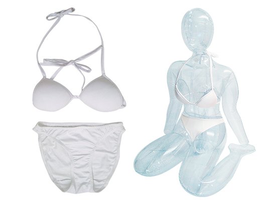 Love Body Aki Doll White Bikini - Sex doll cosplay costume underwear - Kanojo Toys