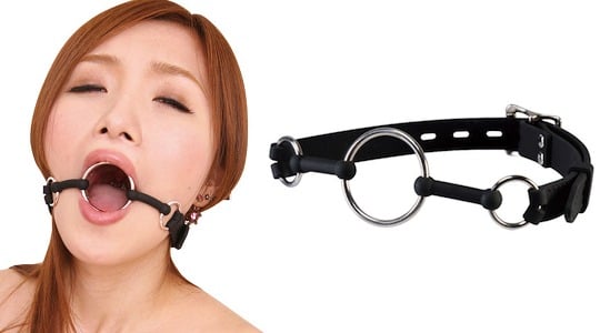 Premium Prisoner Metal Ring Gag - Slave bondage BDSM mouthpiece - Kanojo Toys