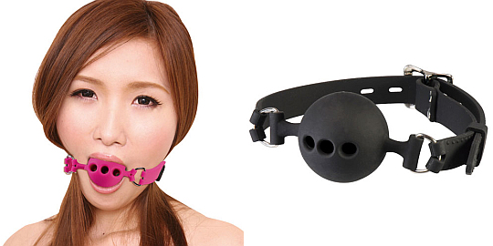 Premium Prisoner Ball Gag Large - Breathable mouth gag slave bondage - Kanojo Toys