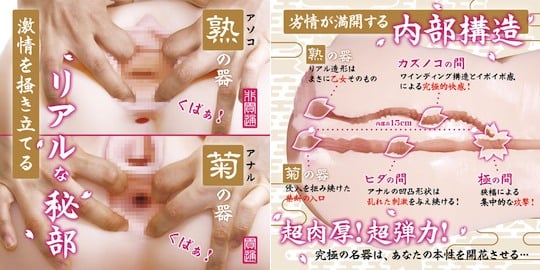 Gucho Nure Meiki Kiwami Ultimate Hips Onahole - Double hole waist masturbator - Kanojo Toys