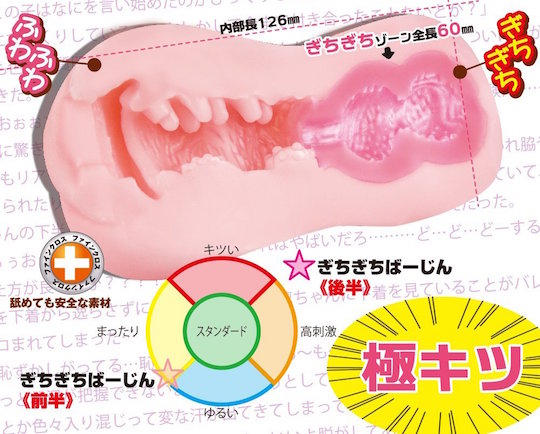 Gichigichi Tight Virgin Onahole - Japanese young girl masturbator - Kanojo Toys