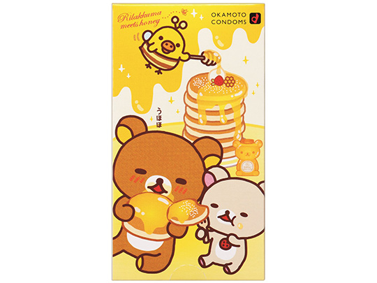 Rilakkuma Love-Love Hot Honey Flavor Condoms - Latex contraceptives with flavored lubricant - Kanojo Toys