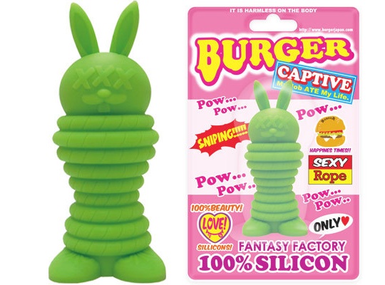 Burger Rabbit Pow Vibrator - Unique animal character bullet vibe - Kanojo Toys