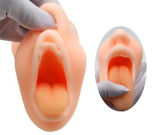 Manzoku Exquisite Tongue Mouth Blow Job Masturbator - Oral sex toy - Kanojo Toys