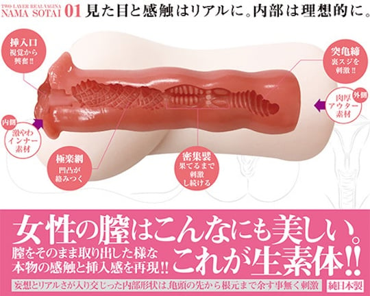 Nama Sotai Perfect Pussy Onahole - Realistic masturbator toy - Kanojo Toys