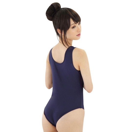 Open Hole Japanese School Swimsuit Costume - Sexy swimwear with nipple, pussy openings - Kanojo Toys