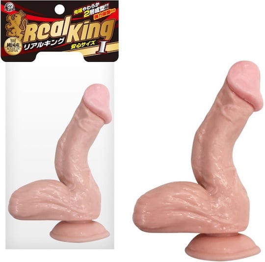 Real King Cock Japanese Dildo - Realistic shaft, balls dildo with suction cup - Kanojo Toys