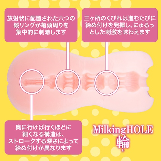 Milking Hole Wa Onahole - Japanese gyaru fetish masturbator - Kanojo Toys